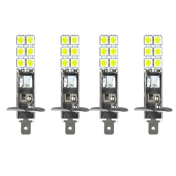 4 stk H1 6000k Superhvite 80w LED-frontlyspærer Kit Tåkekjørelys