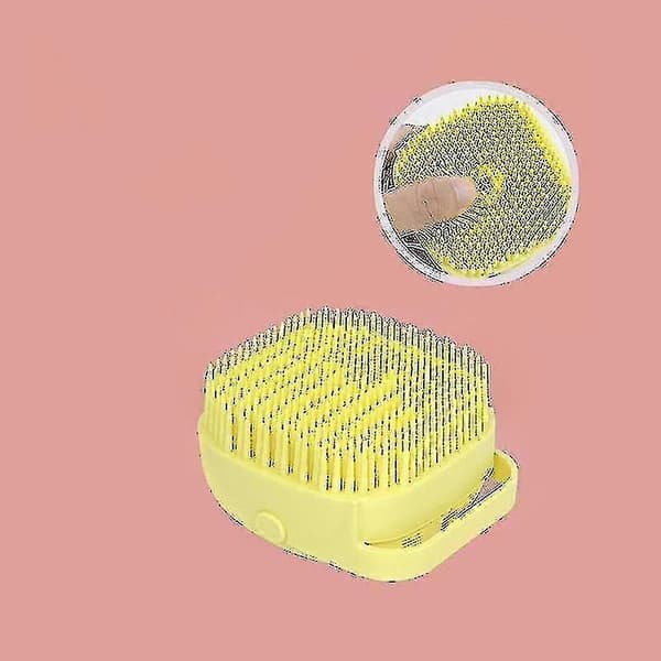 Silikone brusebørste, brusebørste, massagebørste til børn, kropsmassagebruser gul yellow