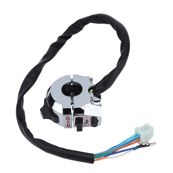 Motorcycle Function Switch Horn Turn Signal Switch for 22mm Handlebar