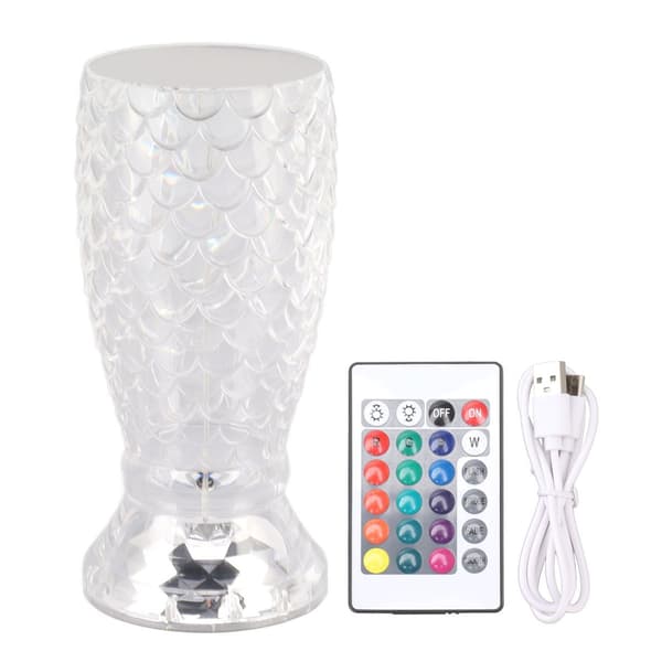 Crystal Lamp RGB 16 Colors Adjustable Fish Scale Touch KLB