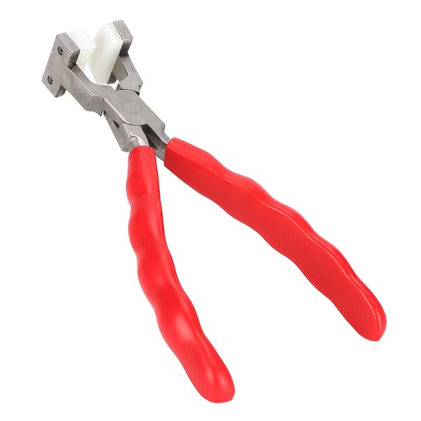 Double Flat & Round Nylon Back Pliers Jewelry Making Tool (D Type)