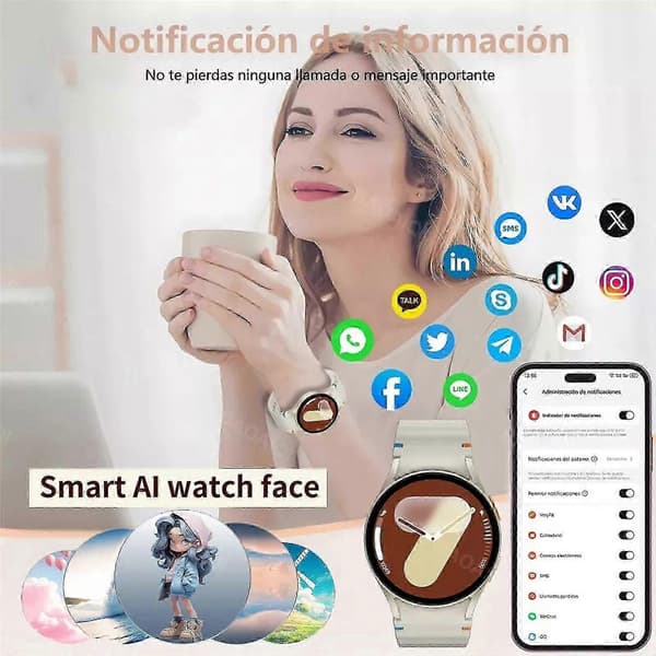 Watch 7 Smartwatch Amoled Smartklocka För Samsung