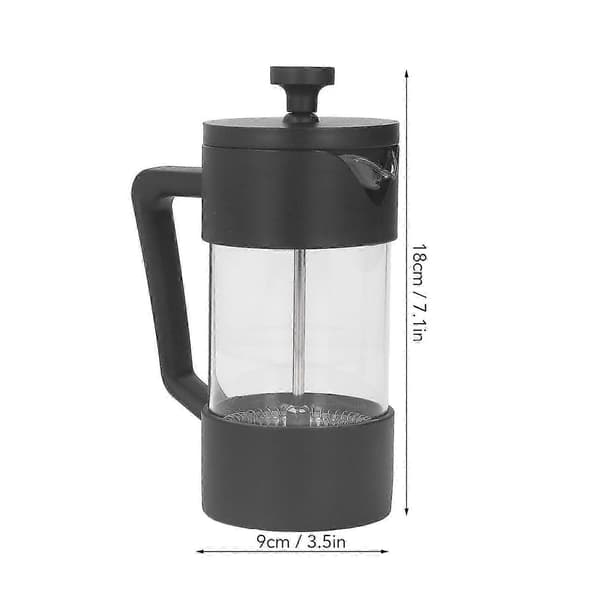 Stempelkande Tekande med 120 Mesh Filter, 600ml til Kaffe & Mælke Te