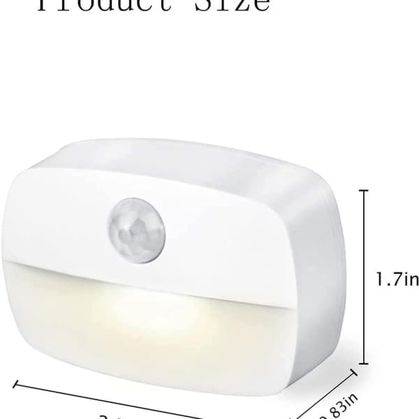 Battery-powered 3A Motion Sensor Night Light for Wardrobe, Stairs, Hallway