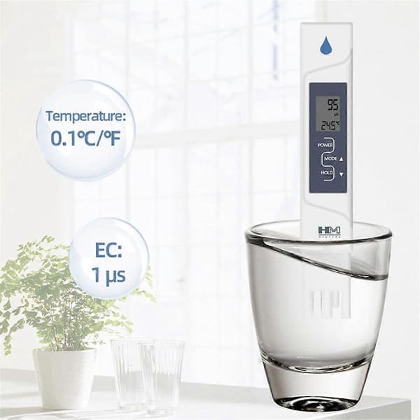 HM DIGITAL 2-in-1 AquaPro Water Quality Tester AP-2 EC and Temperature with Automatic Calibration