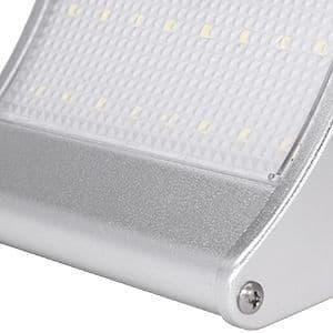450 lumen 24 LED solcellelys med aluminiumhus