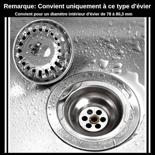 78mm Stainless Steel Strainer for Kitchen