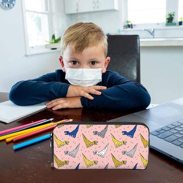 Pennfodral med stor kapacitet Dinosaurie Pennfodral Form 3 KLB