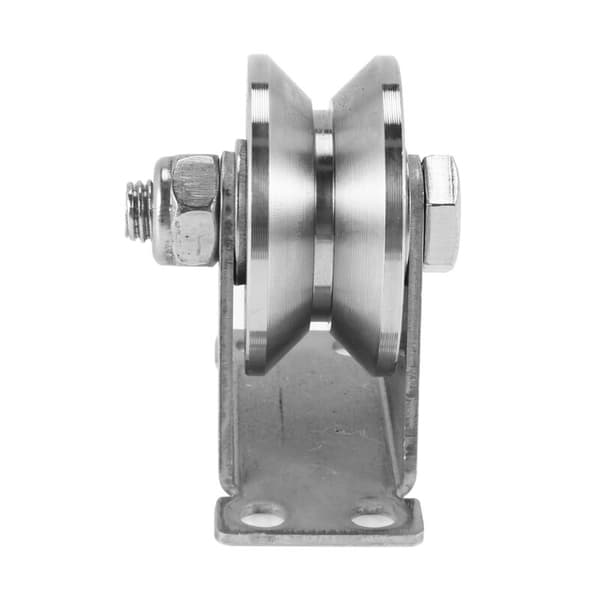 1 Pack Stainless Steel V-Type Pulley Mute Bearing Sliding Track Roller Wheel