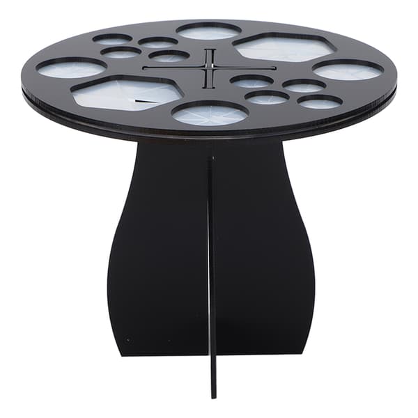 Makeup Brush Drying Rack 14 Holes Multifunctional Makeup Brush Holder for Makeup Black