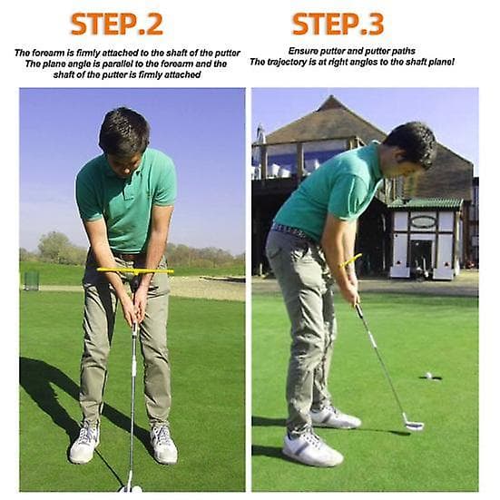 T-shaped Golf Putting Training Aid High Durability Reusable Compact Size Lightweight Left Right Handed Golf Putting Tool