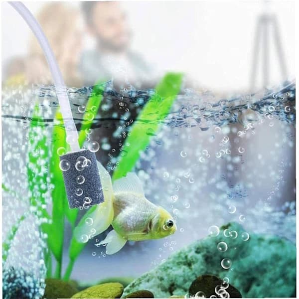 Mini bærbar akvarium USB luftpumpe USB iltpumpe USB energibesparende