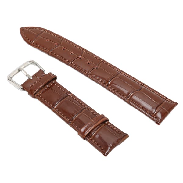 Brown Watch Strap with Pin Buckle in PU Leather, Universal Replacement Watch Strap, Watch Accessories