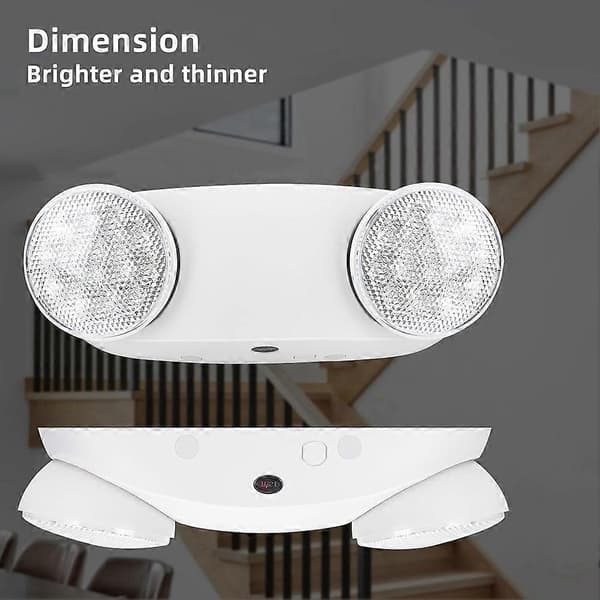 LED Emergency Light with Battery Backup, Bidirectional Adjustable Commercial Emergency Lighting