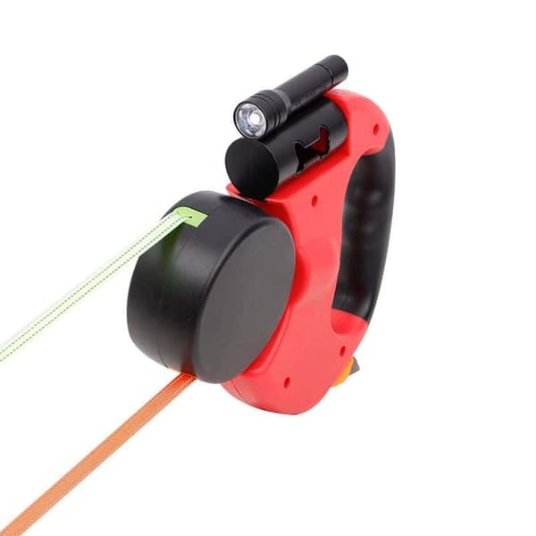 Automatic Retractable Leash with Double Heads for Dog Walking