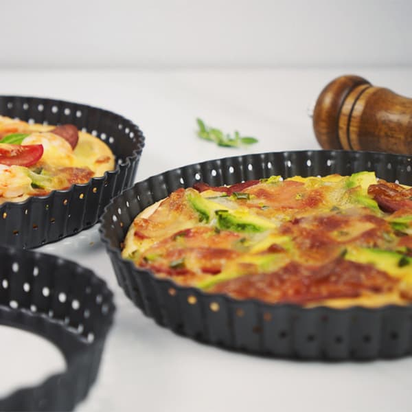 Round Perforated Pizza Pan Multipurpose Non-stick DIY Fruit Pie Plate Practical Kitchen Baking Tools 8 Inches 8 Inches