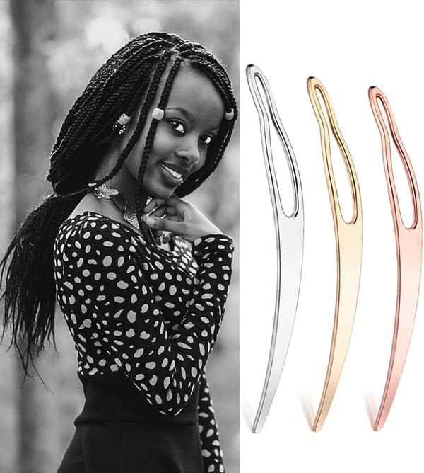 3 stk Dreadlocksverktøy, Interlockingverktøy for Locs, Sisterlock og Dreadloc