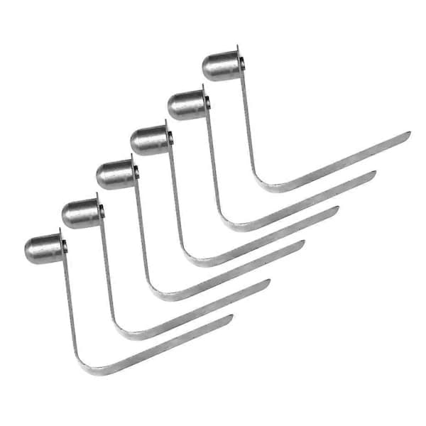 6 Pieces 8mm Kayak Paddle Tent Pole Spring Snap Button Clips in Stainless Steel
