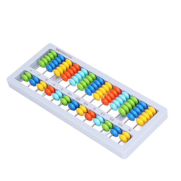 Abacus Liten Bærbar Barnepuslespill 13 Grader 7 Perler Mental Aritmetikk Matt AbacusBlå