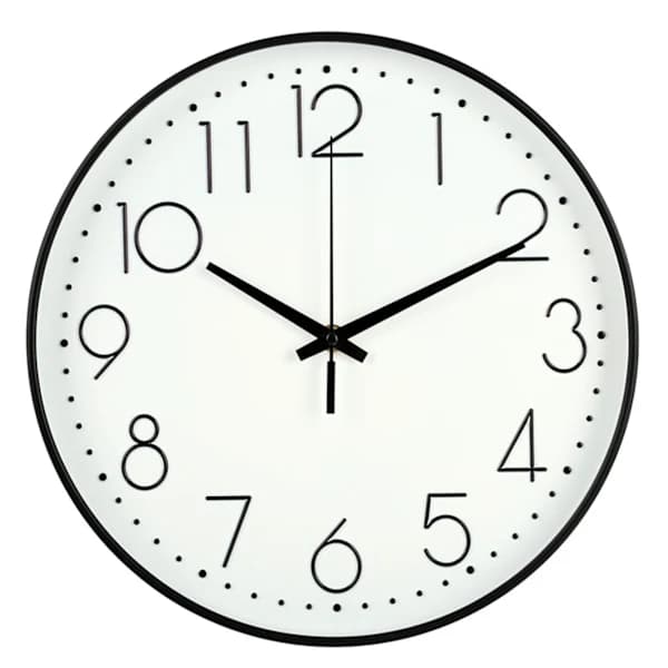 20 cm Silent Wall Clock Non-Ticking with Clear Glass for Easy Viewing