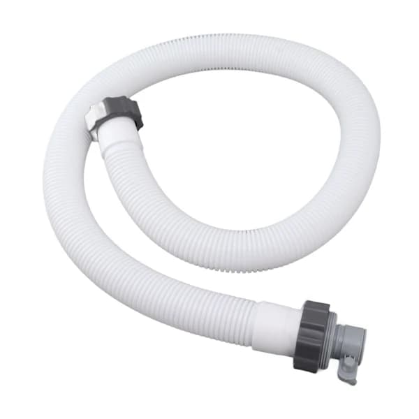 Erstatningsslange til poolpumpe - 1,5 tommer i diameter, 150 cm lang - Inkluderer 1 slangeadapter