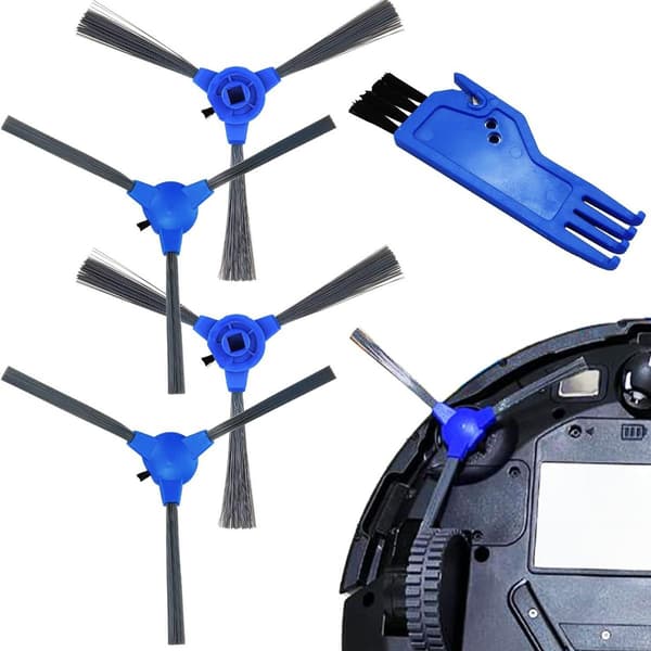 Replacement Kit for Eufy RoboVac 11S, 30, 15: 4 Side Brushes, Cleaning Tool