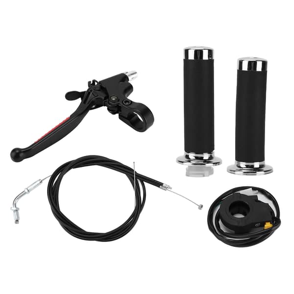 Throttle Clutch Handlebar Kit Waterproof Ergonomic Replacement for 49cc 60cc 66cc 80cc Motorized Bicycle