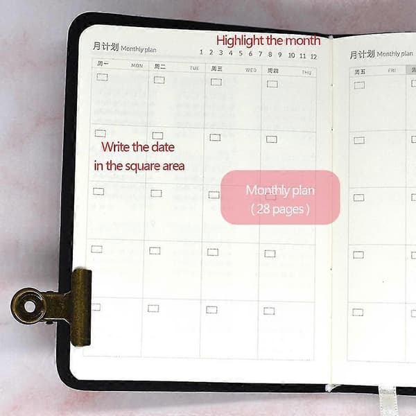2022 Planner Notebook Undated Starry Sky A6 Diary Full Year Planner Undated Daily & Monthly Plan Soft