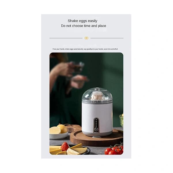 Electric Egg Beater Egg Shaker Golden Egg Machine Automatic Mixing of Egg White and Yolk Kitchen Accessories Green
