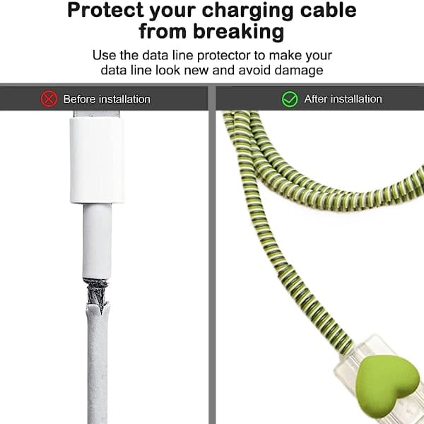 1 sett tredimensjonal kjærlighet for Apple 20w laderbeskyttelse datakabel (ekskludert lader), 3