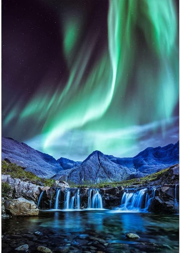 30x40cm, Aurora Diamantmålning 5d diamantmålad strassbroderi duk