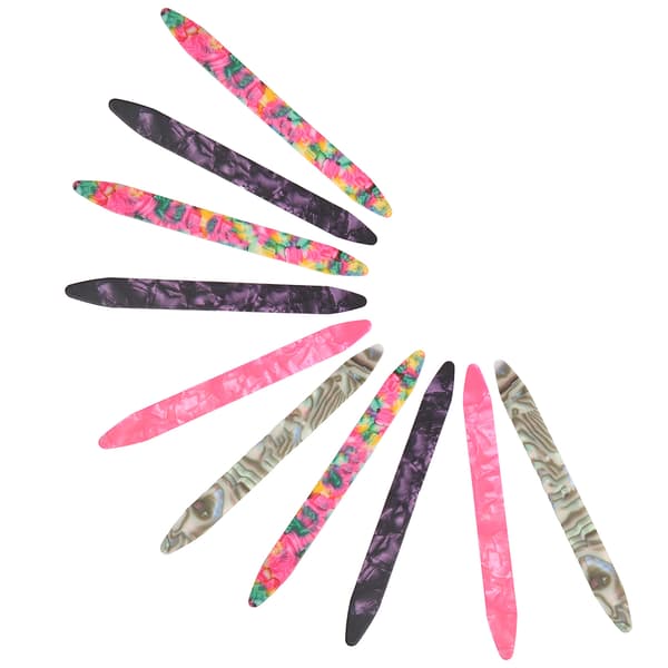 10 Pieces 0.71mm Oud Picks Celluloid Flexible Picks Replacement for Plucked Instruments