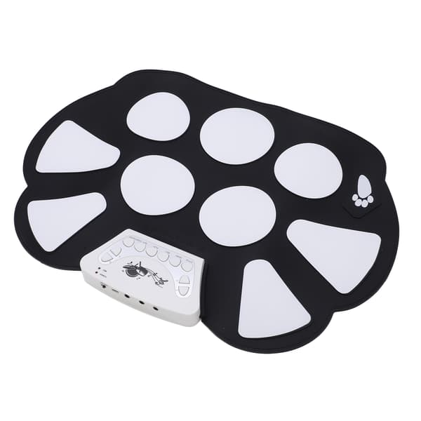 Roll Up Drum Set 9 Pads Portable Electronic Drum Kit Drums Practice Pad for Beginners Kids