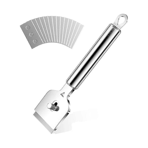 Hob Scraper Metal, Ceramic Hob Scraper With 14 Replacement Blades, Glass Scraper Ceramic Hob, Hob S