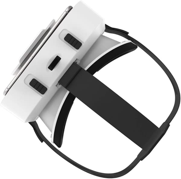 (Hvit) VR-hodesett for mobiltelefoner, lett, justerbart og