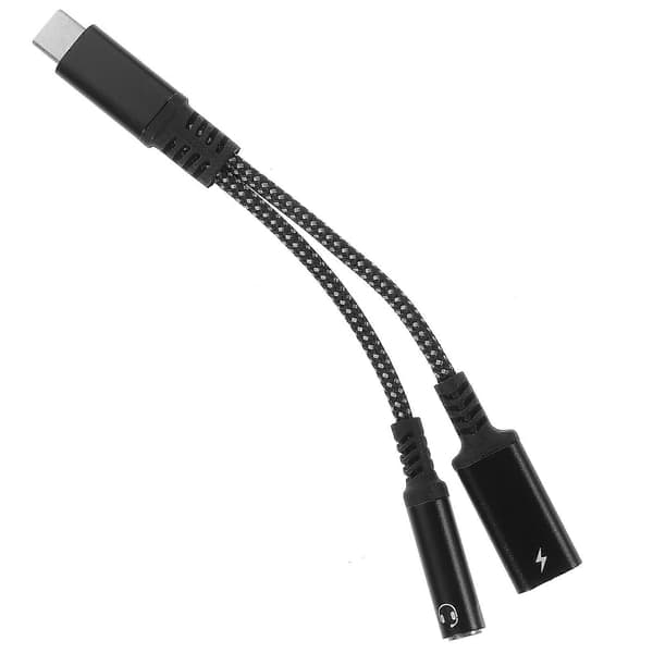 USB C Hodetelefonadapter USB-C til Aux-adapter USB-lydadapter for bærbar PC