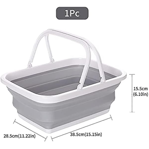 Foldable Sinks Camping Picnic Baskets Foldable Laundry Basket Foldable Ice Buckets Foldable Dish Tub With Handles For Washing Hiking