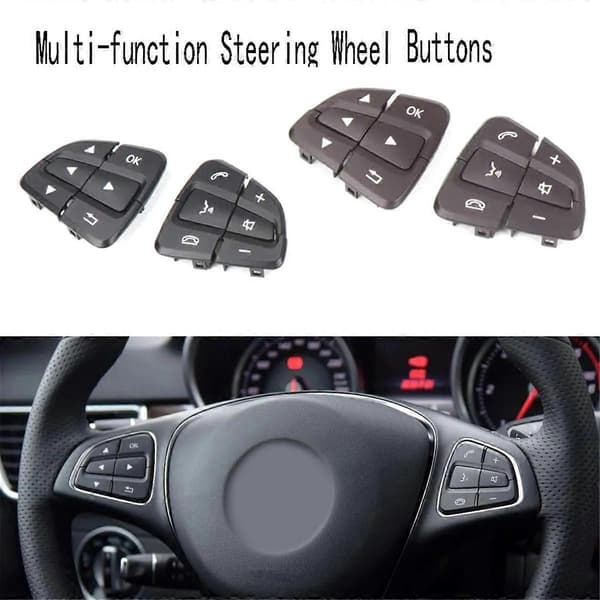 Multifunksjonsknapper for ratt for AB GLA GLS W176 W246 W166 0999050600 0999050700 Bl