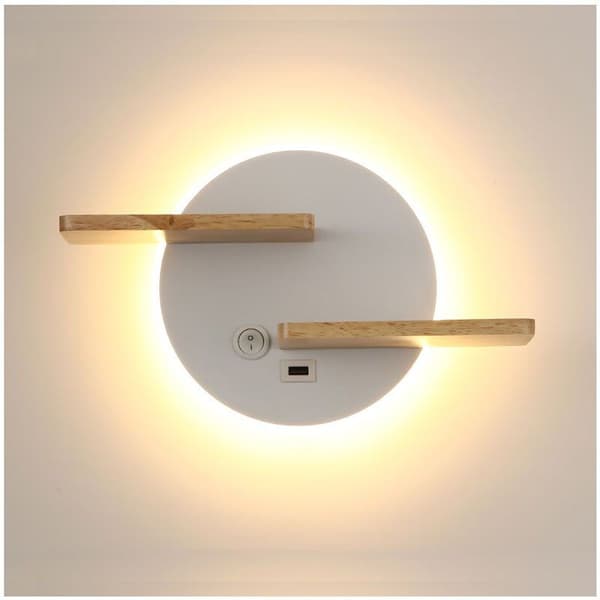 LED Indoor Wall Lamp with USB Connection Modern Wall Lamp with Switch Reading Lamp Nac