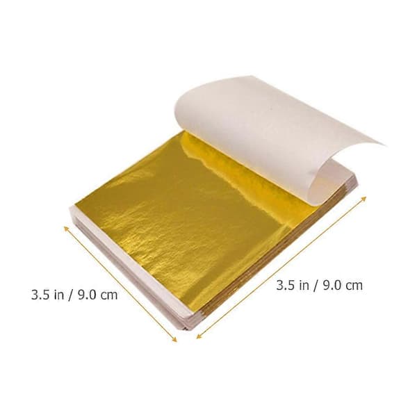 300 ark imitasjonsgullblad dekorative gullblad for håndverk DIY gullblad