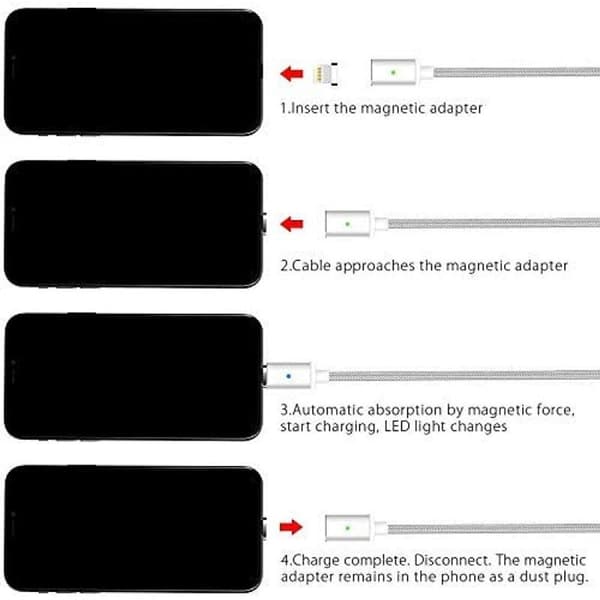 GIANAC iPhone-opladerkabel, [3 stk. 0,5M 1M 2M] Lightning sølv KLB