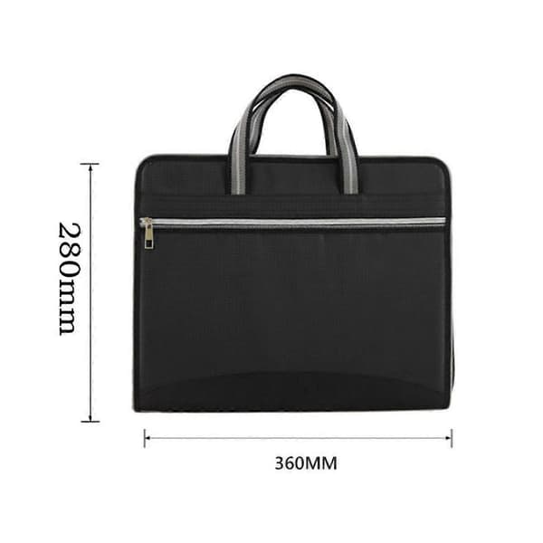 Business Zipper Waterproof Insert File Bag 12 Oxford Cloth Organ Bag A4 Paper Folder Capacity Pack