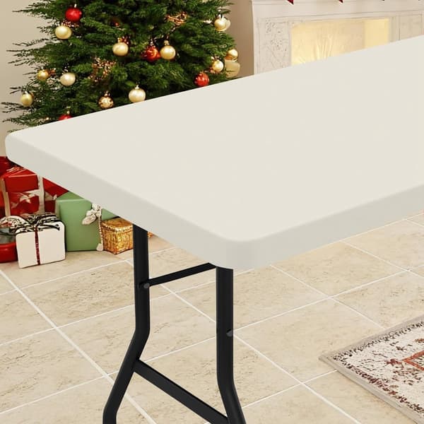 Elastic tablecloths - Windproof polyester tablecloth - Waterproof picnic tablecloth - Scratch-resistant and washable tablecloth - Tablecloth