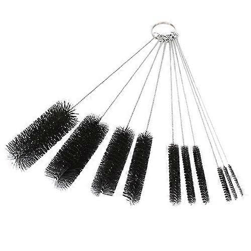 10 Dele Multifunktionel Nylon Rustfrit Stål Holdbart Børstesæt Nyttigt Værktøj