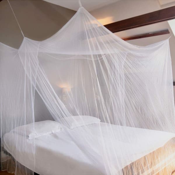 Four Corner Bed Curtains, Four Corner Bed Curtains, Four Post Bed Curtains, White