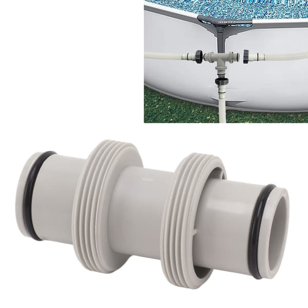 Poolslangeadapter 1,5 tommer til 1,5 tommer lige kobling poolslangeforbindelse poolgevindslangeforbindelse til Intex