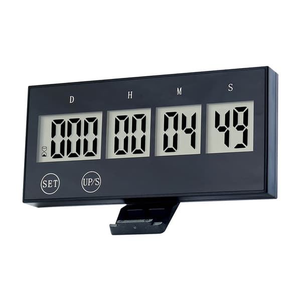 Måltimer LCD-skærm Touch-knap Kompakt Undersøgelsestimer til Studier Kontor Skole Køkken Sort