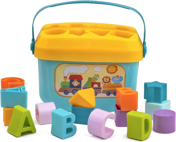 Formsorteringsleke for baby og småbarn, ABC og formbiter, formklassifiseringsspill, utviklingsleke