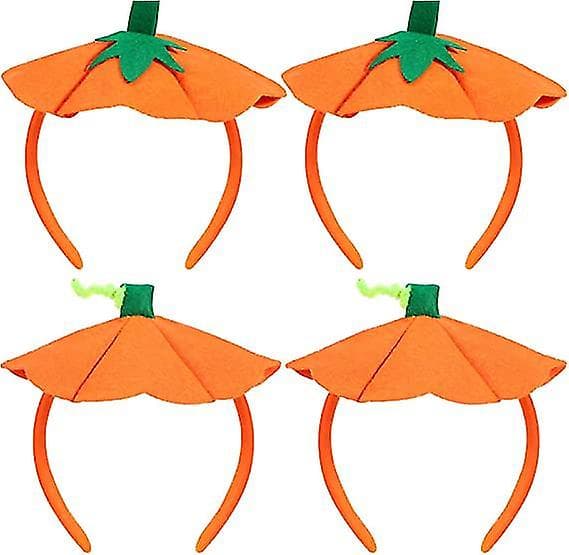 4 Stykker Halloween Græskar Hårbånd Halloween Kostume Elastiske Hårbånd Til Halloween Kostumefest Tilbehør ff