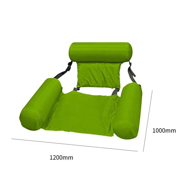 Inflatable Floating Pool Chair Summer Foldable Water Hammock Beach Sport